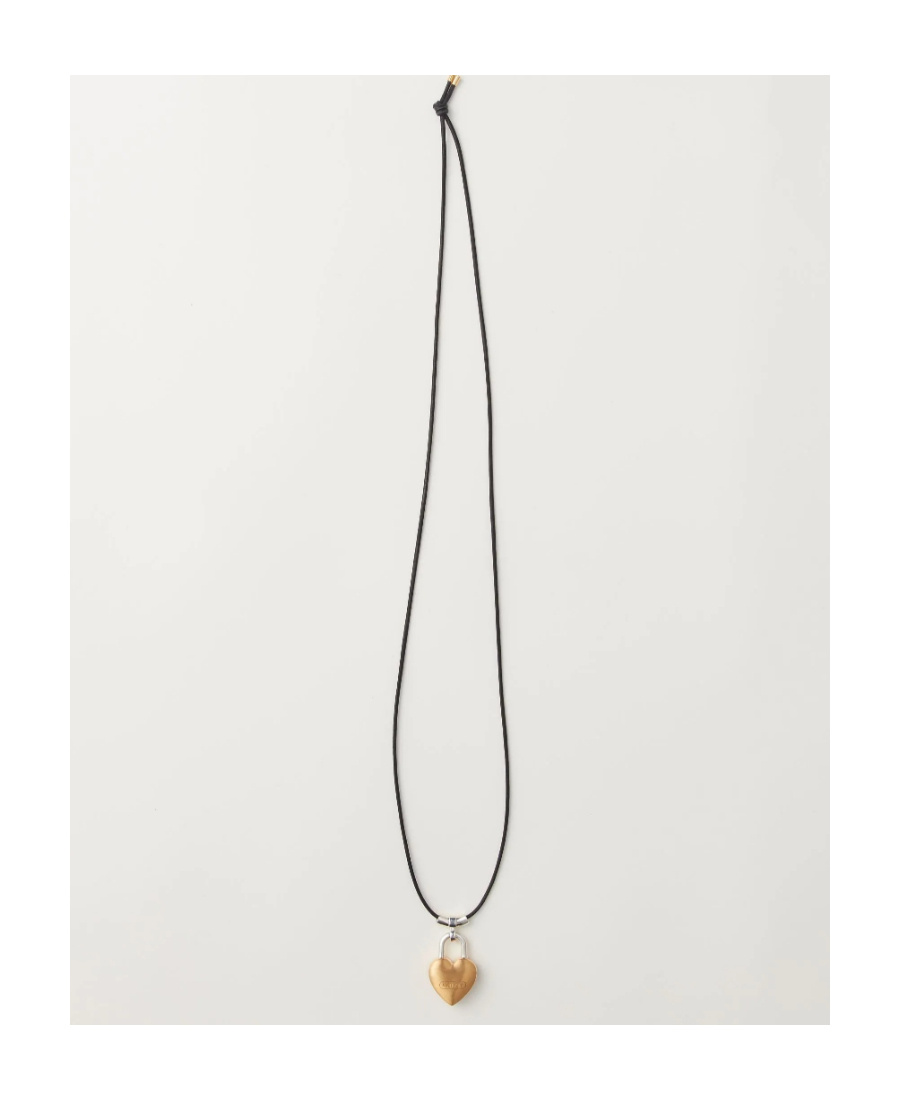 Ambush Heart Padlock Pendant Necklace In Yellow