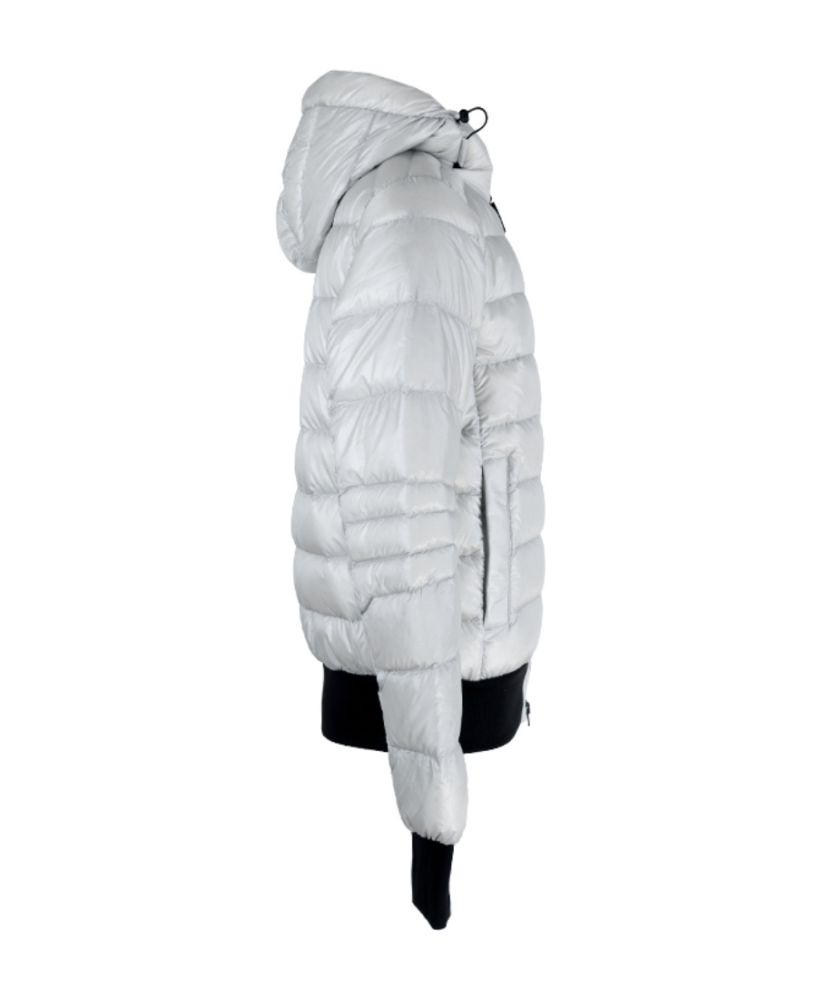 Shop Canada Goose Logo Down Jacket In White