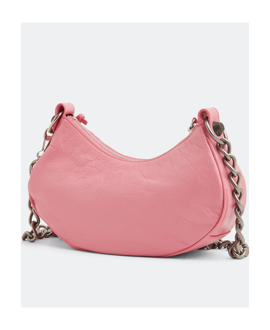 Balenciaga Women Pink Nappa Leather Le Cagole Xs Crossbody Bag In Pink