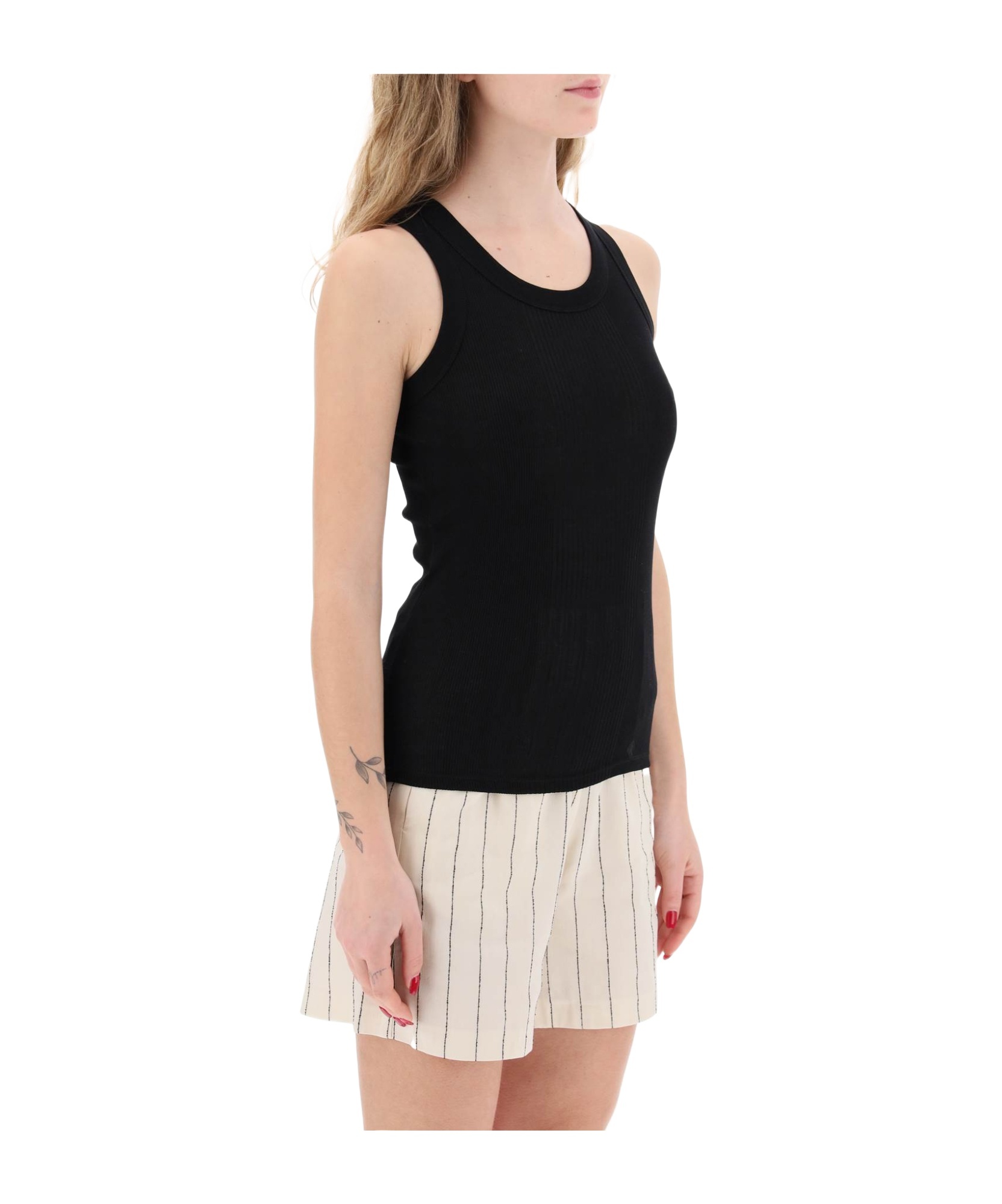 LOULOU STUDIO LOULOU STUDIO LIMBA RIBBED TANK TOP