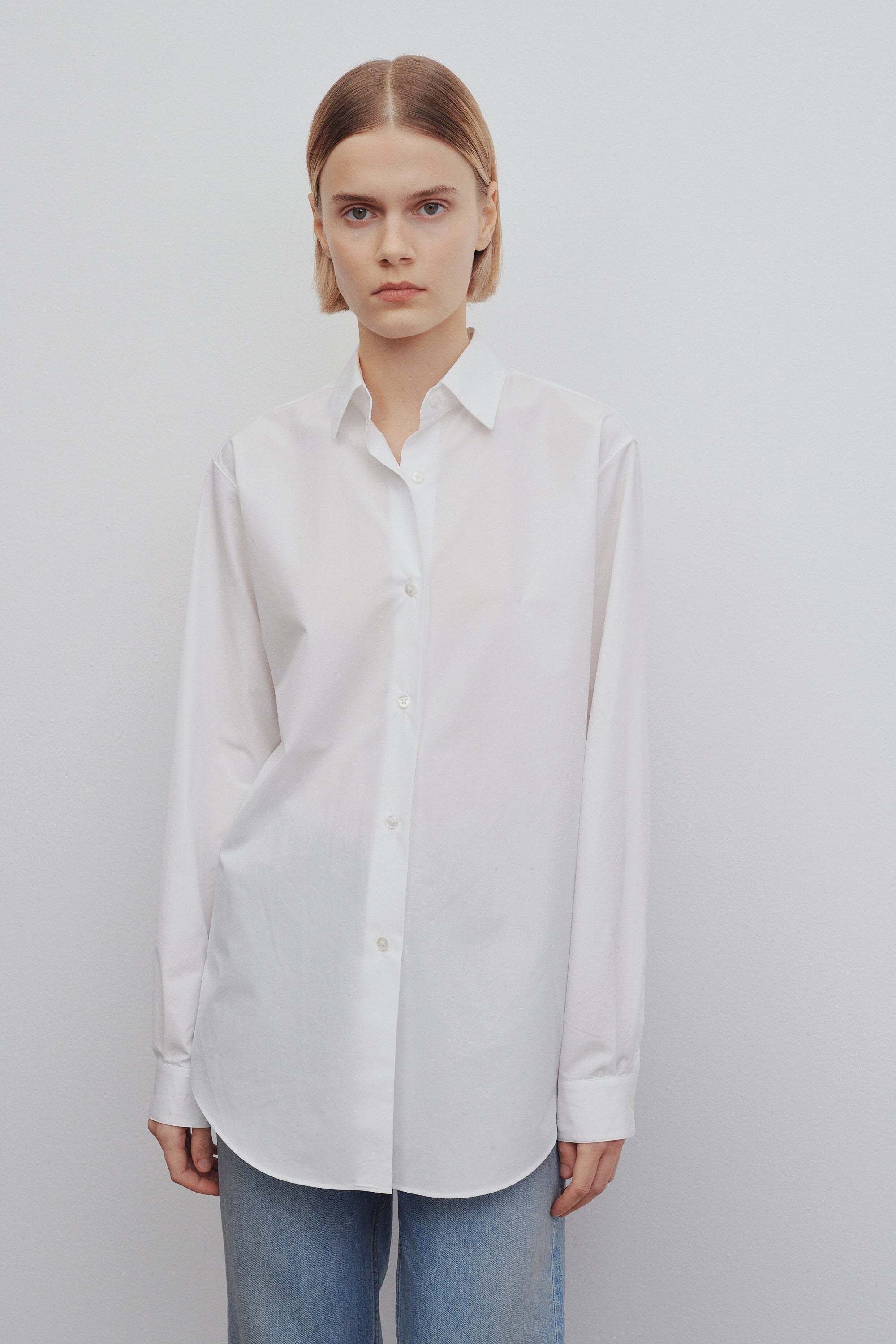The Row Cotton Sisilia Shirt In White