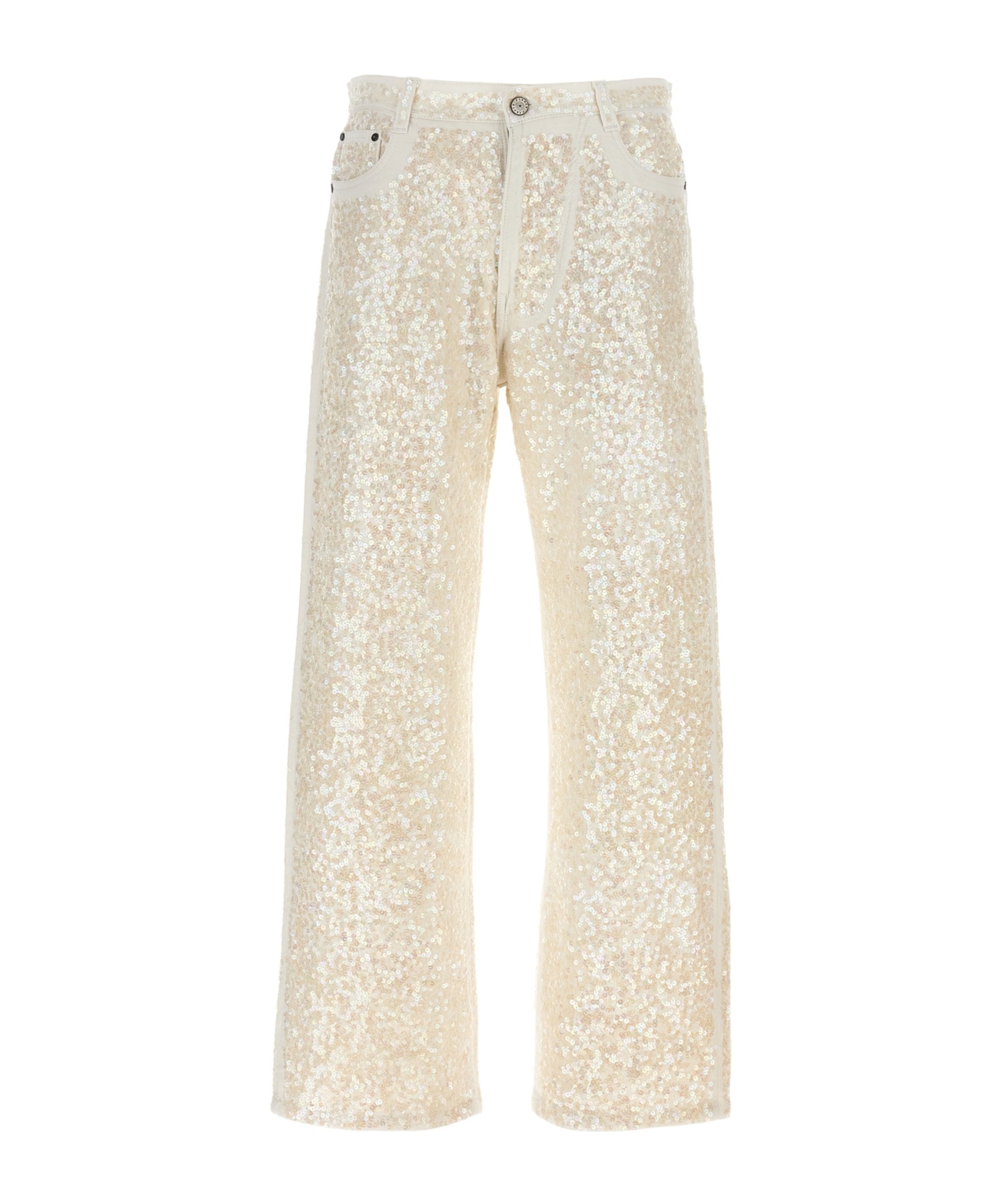 P.a.r.o.s.h . Sequin Embellished Jeans In Neutral