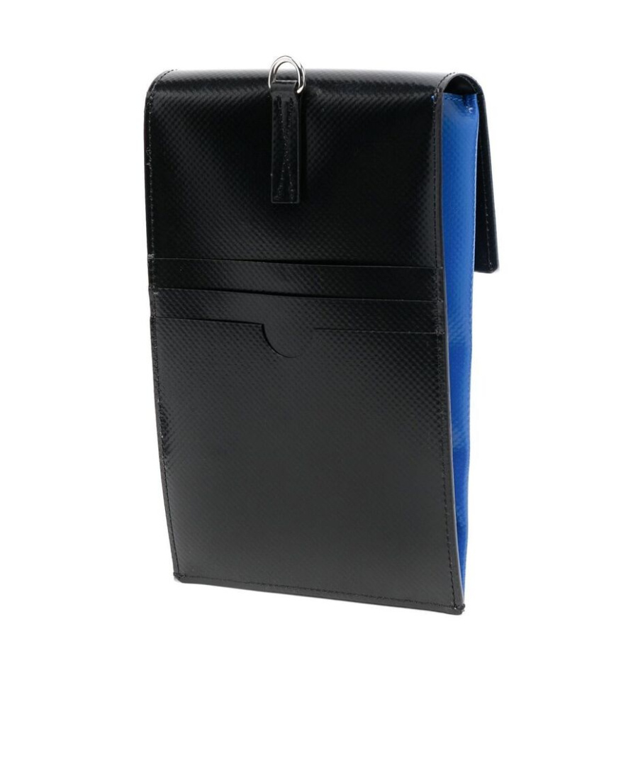 Marni Colour-block Shoulder Bag In Blue