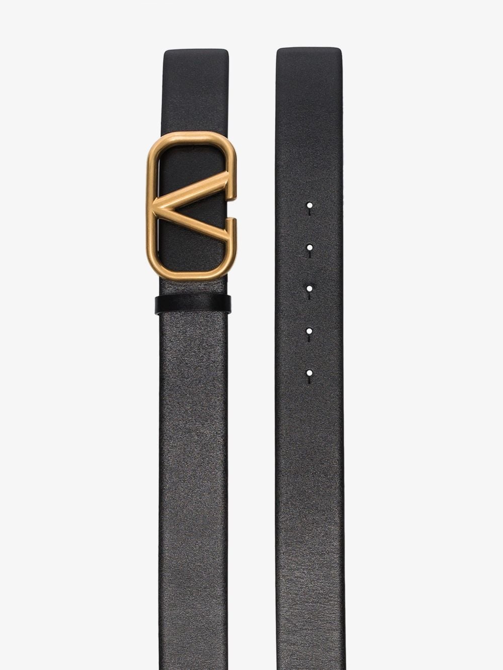VALENTINO GARAVANI BLACK VLOGO BELT