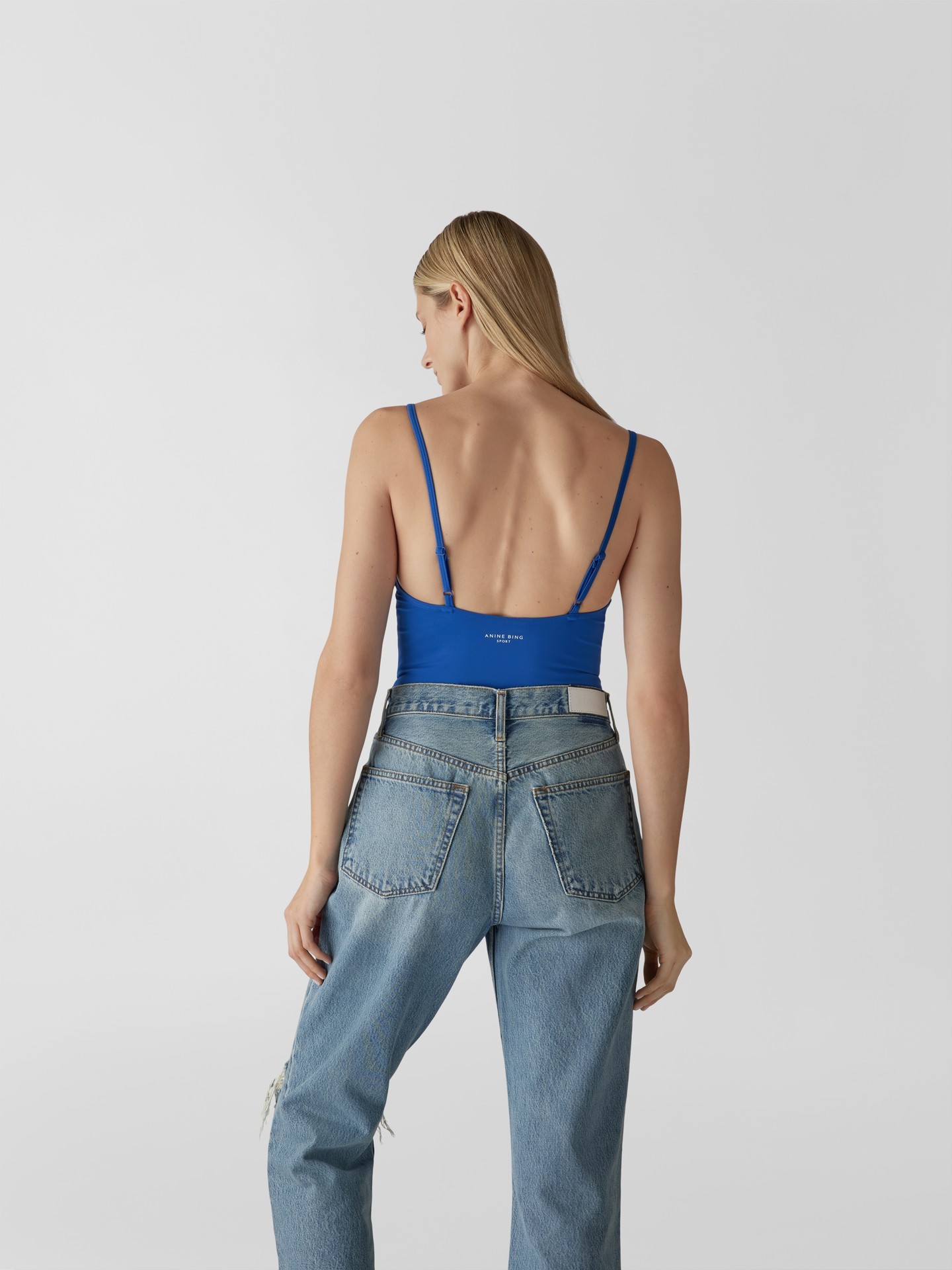 Anine Bing Sleeveless Jumpsuit In Blue