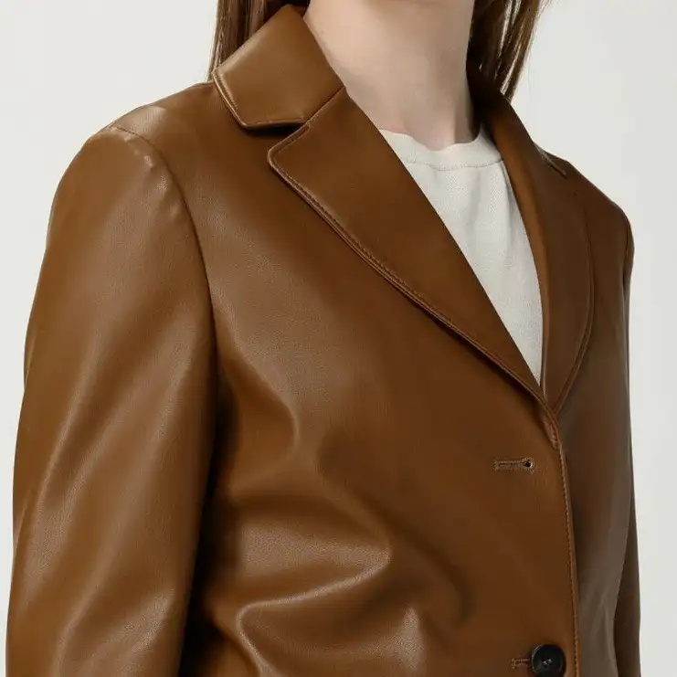 Max Mara Long-sleeved Suit Jacket In Brown