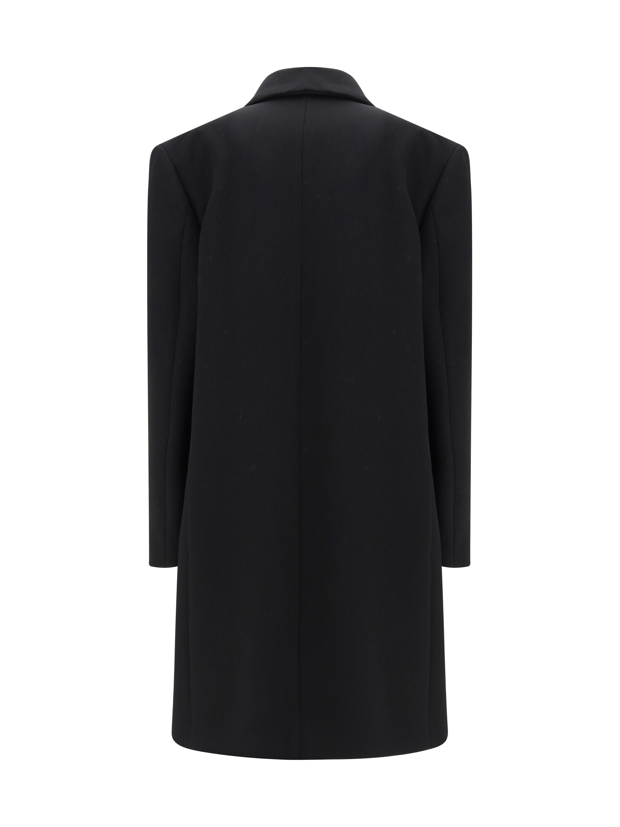 The Row Long-sleeved Coat In Black