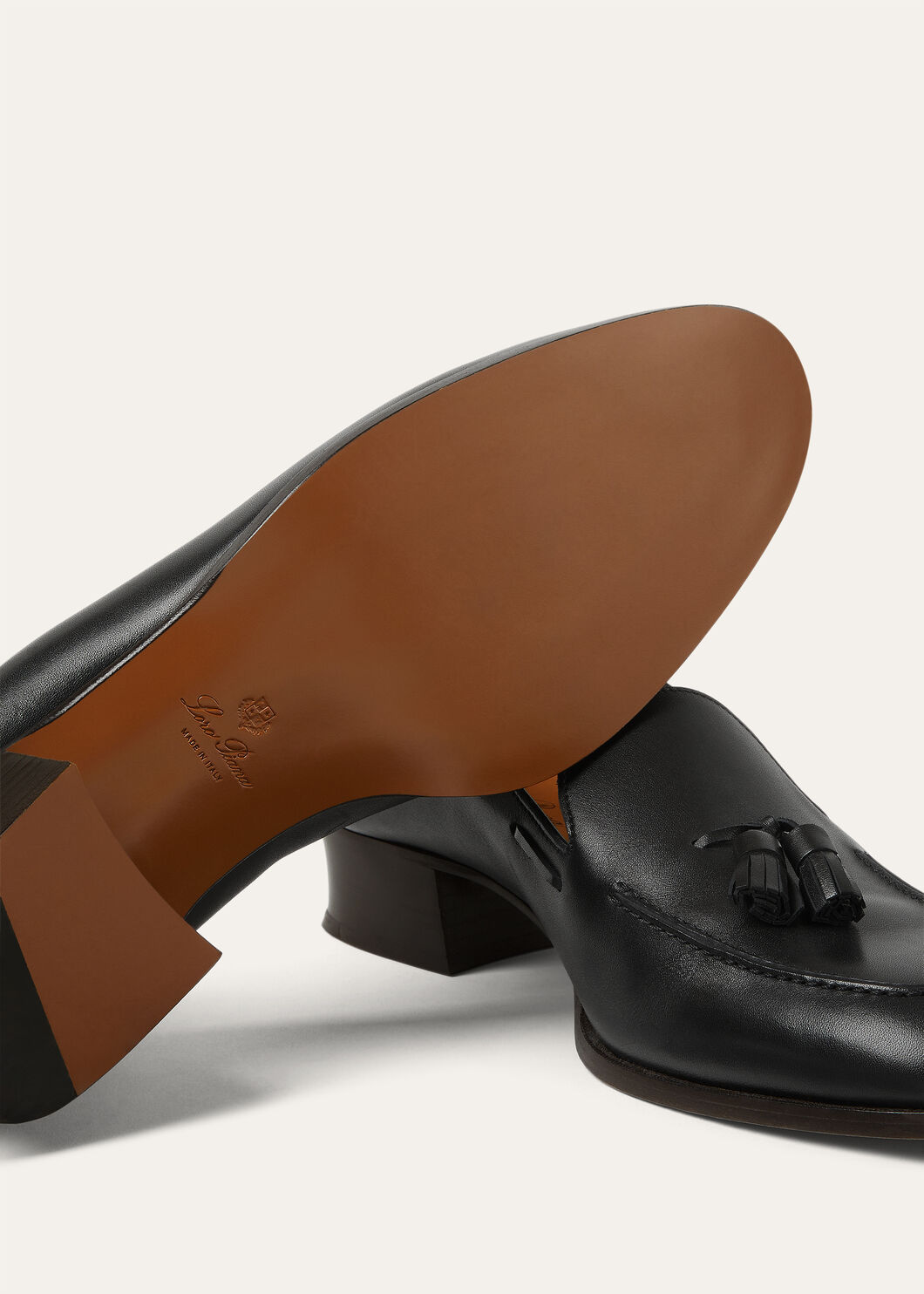 Loro Piana Serge Tassel Loafer In Black