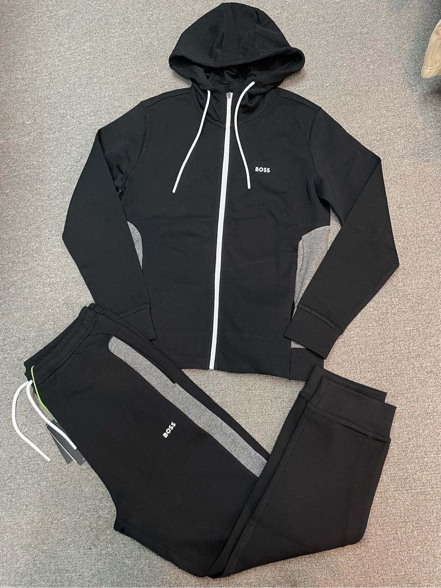 Hugo Boss Logo Logo Sports Suit In Black