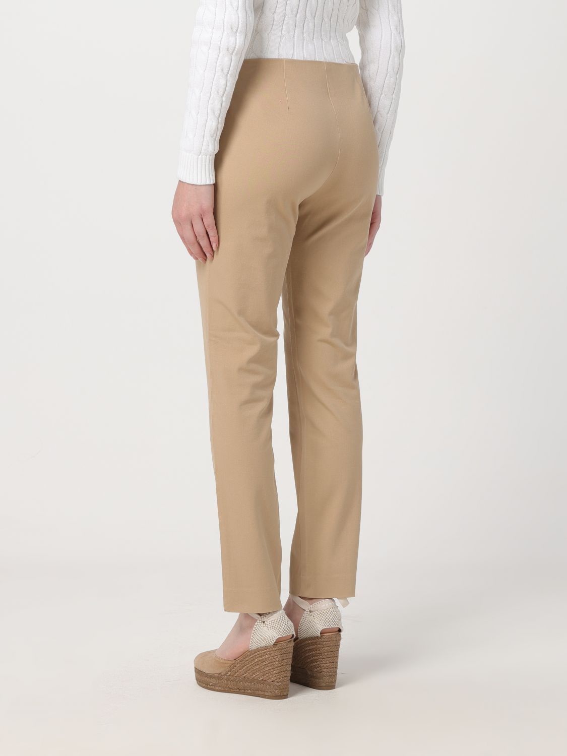 Polo Ralph Lauren Slim-cut Trousers In Nude