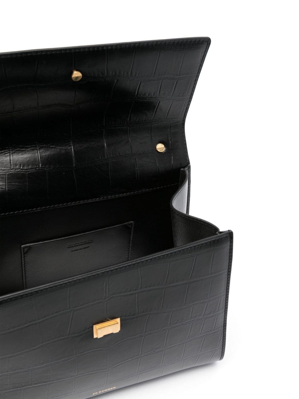 Jil Sander Adjustable Shoulder Strap Shoulder Bag In Black