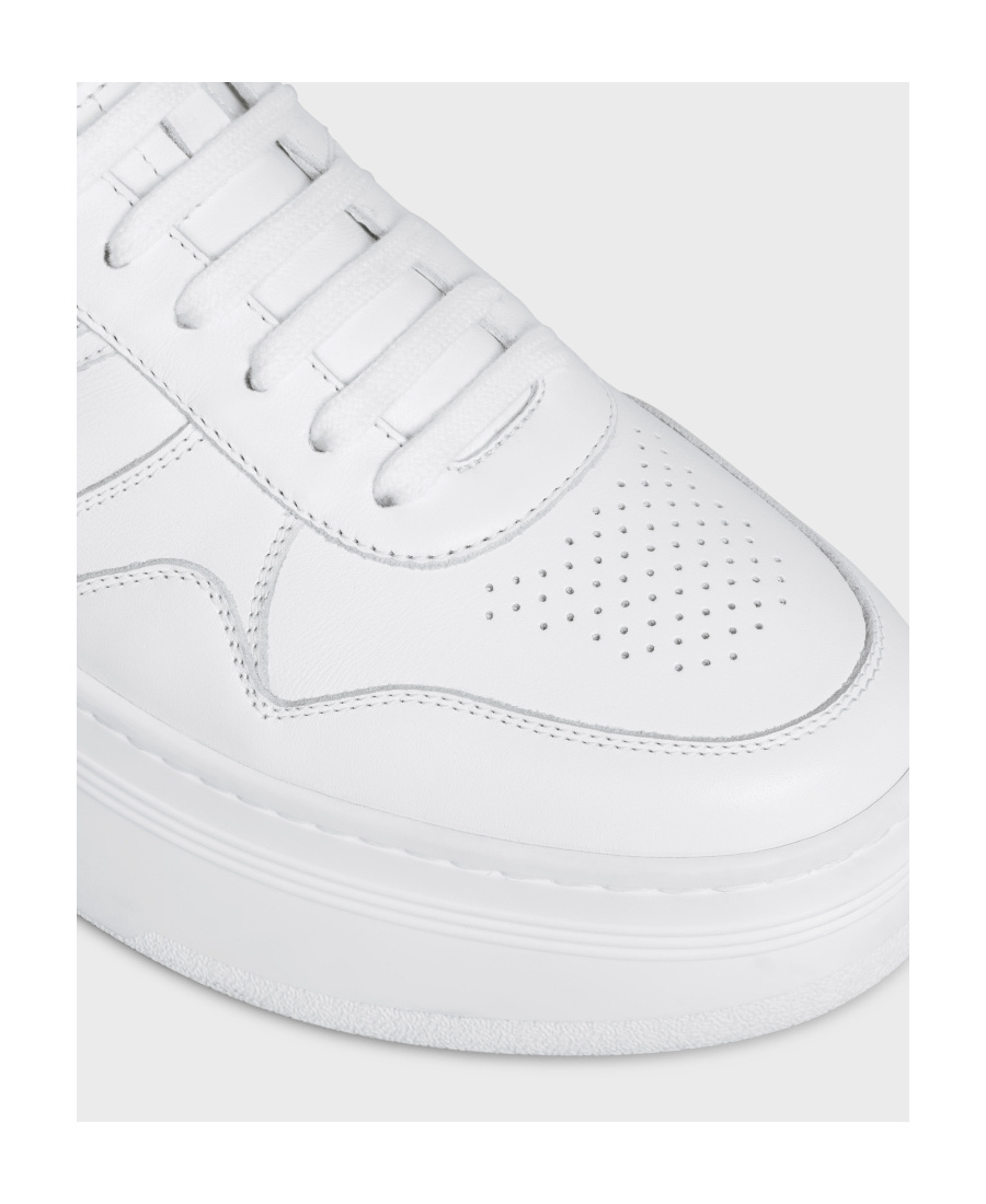 Celine Platform High-top Sneakers In White