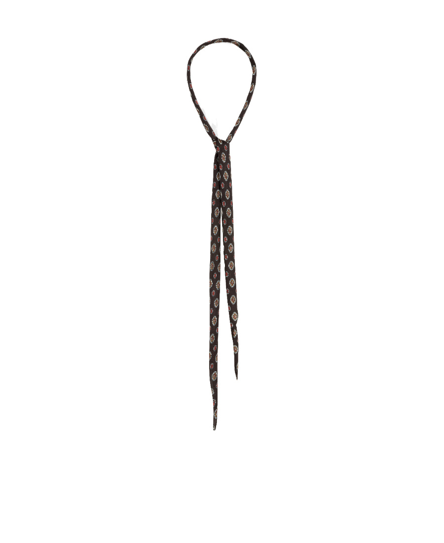 Celine Printed Scarf In Brown