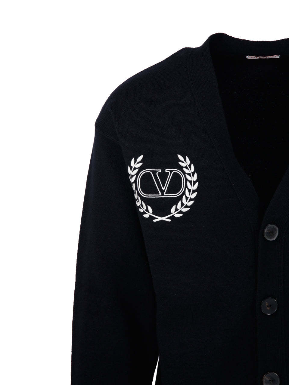 Valentino Vlogo Cardigan In Black