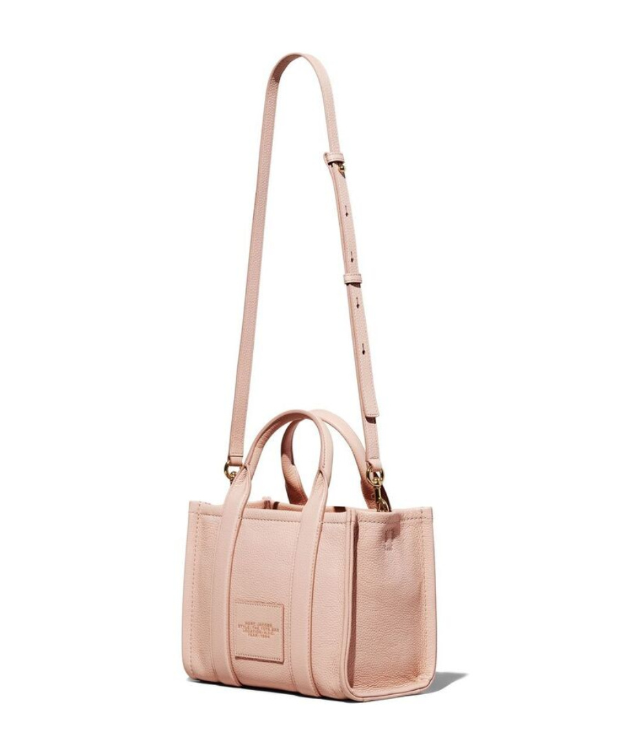 Marc Jacobs The Leather Mini Tote Bag In Pink