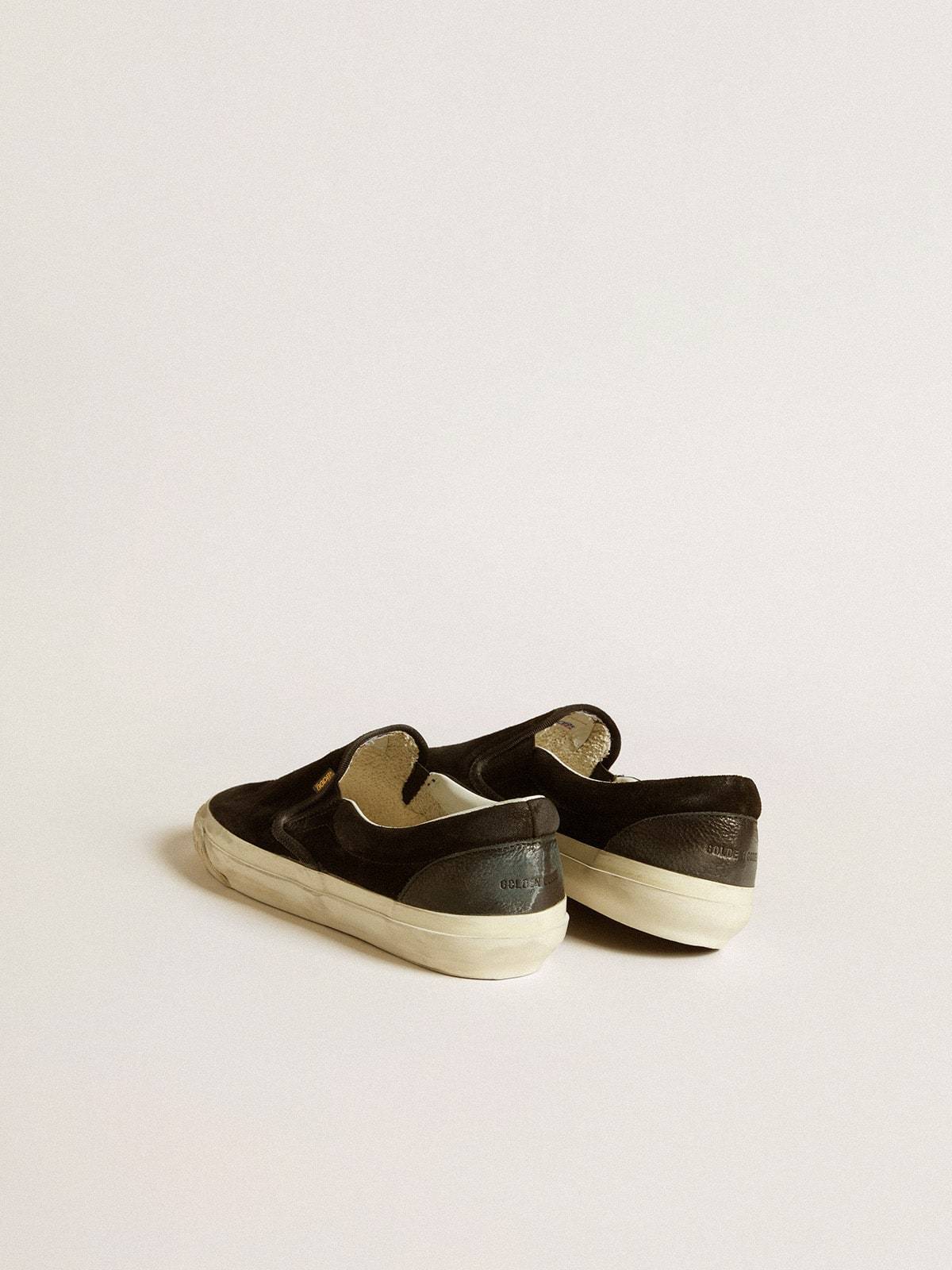 Golden Goose Women's Vce Penstar In Black Suede With Black Leather Heel Tab In Multi