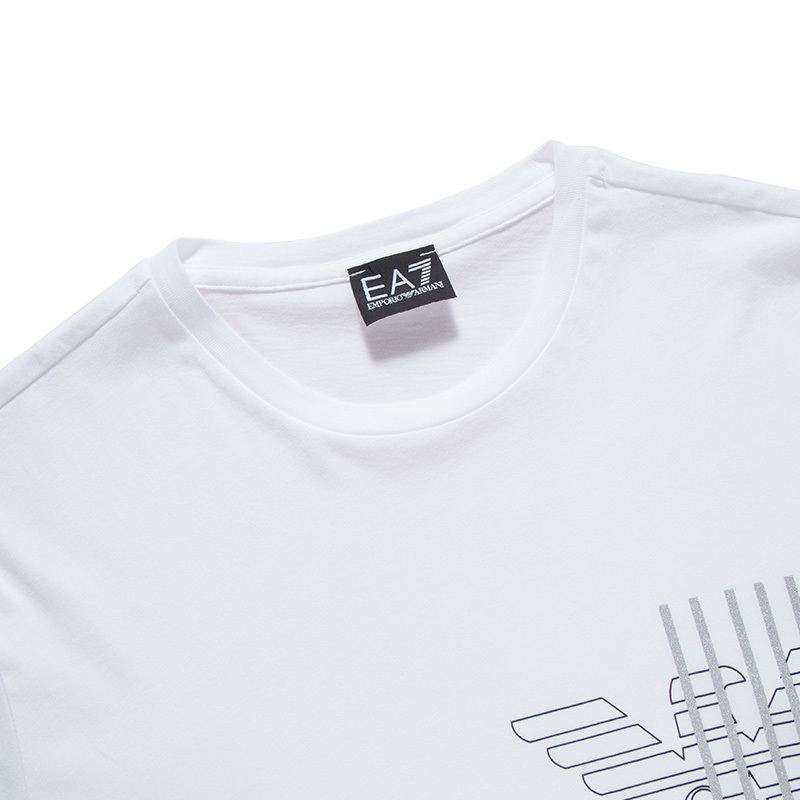 EA7 ROUND-NECKED LOGO T-SHIRT
