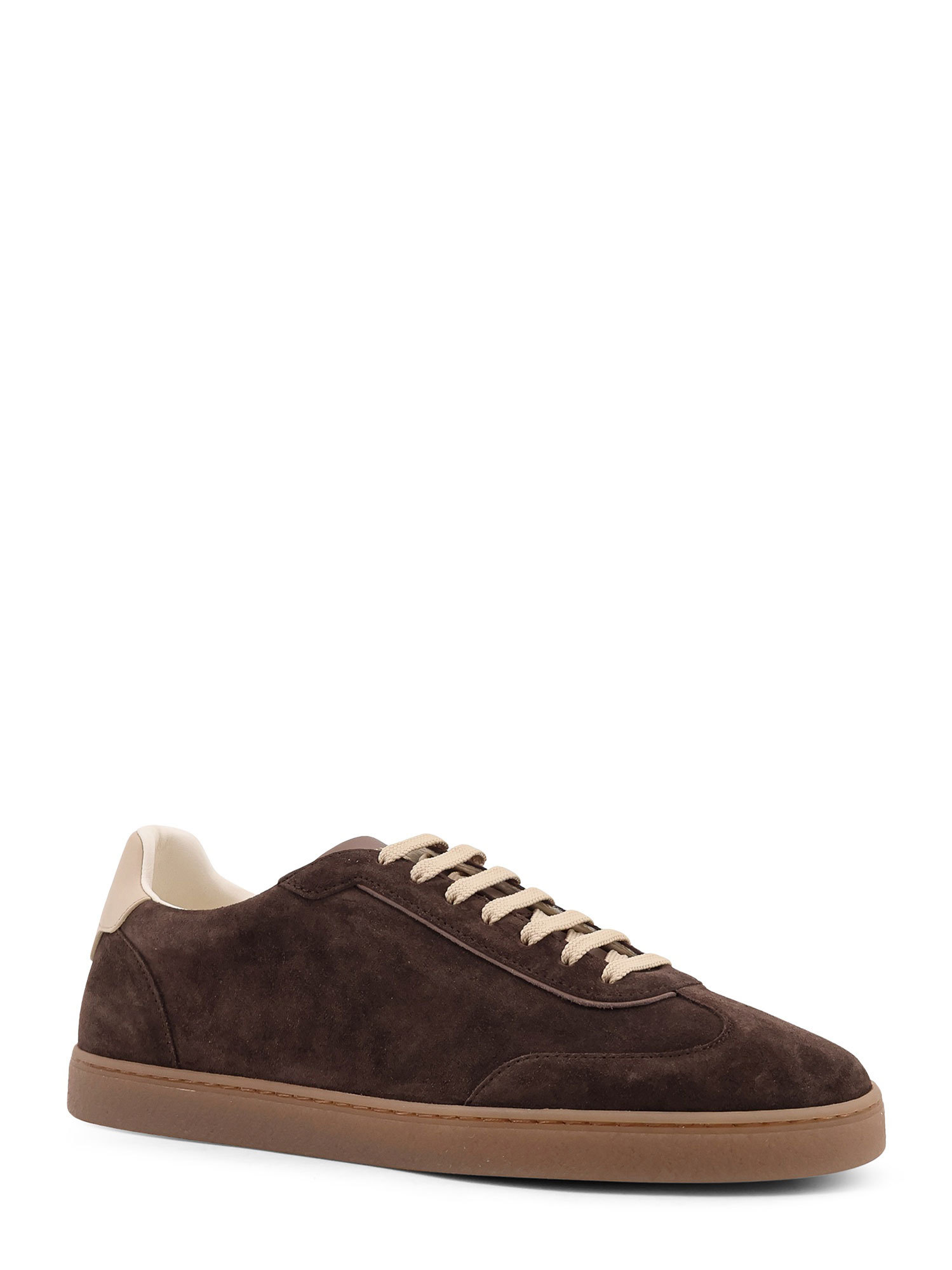 Brunello Cucinelli Men Suede Leather Sneakers In Multi