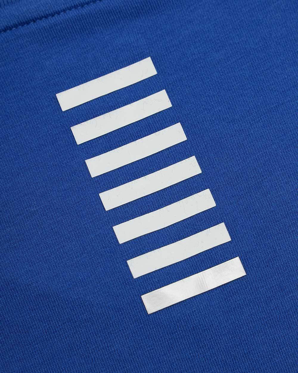 Ea7 Round Collar Logo T-shirt In Blue