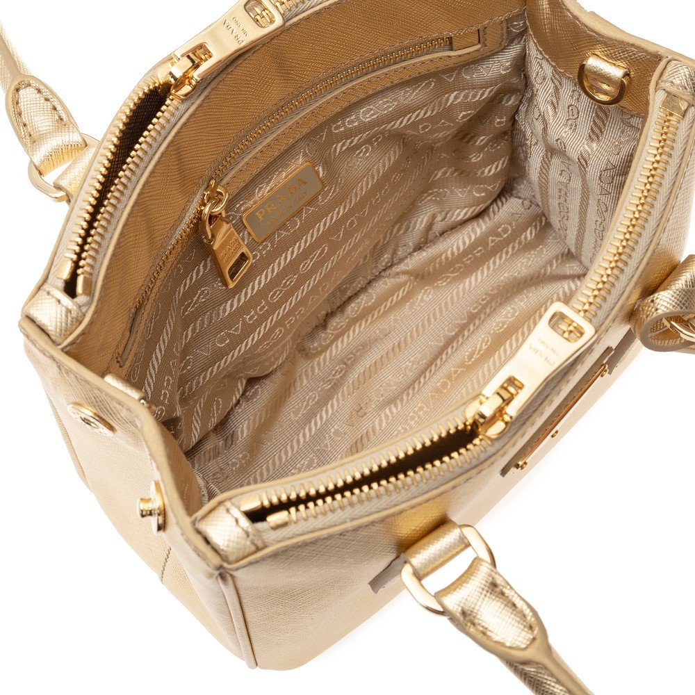 Prada Logo Shoulder Bag In Yellow