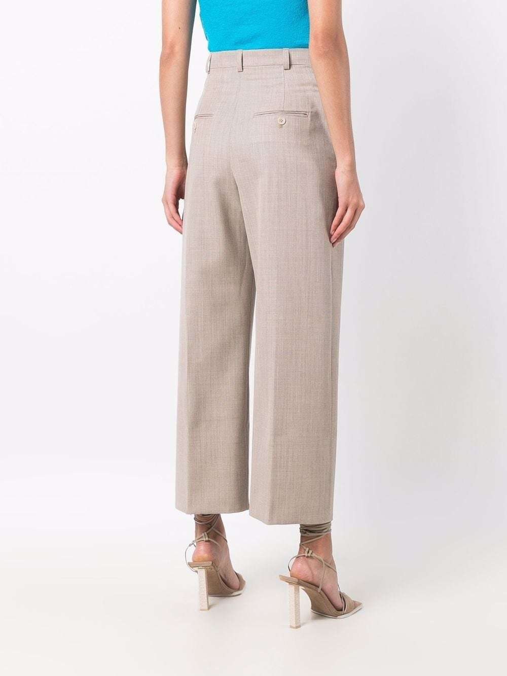 Jacquemus Santon Straight-leg Trousers In Nude