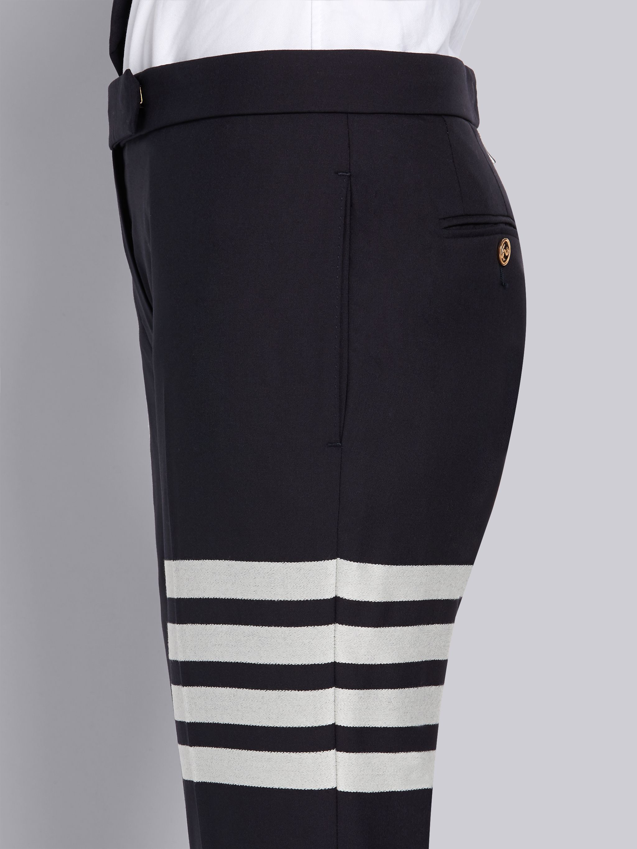 Thom Browne Trousers In Black