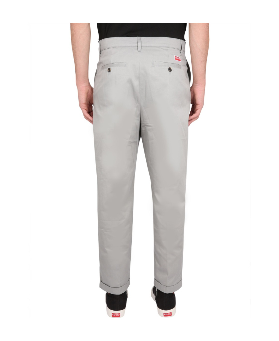 Kenzo Classic Fit Pants In Gray