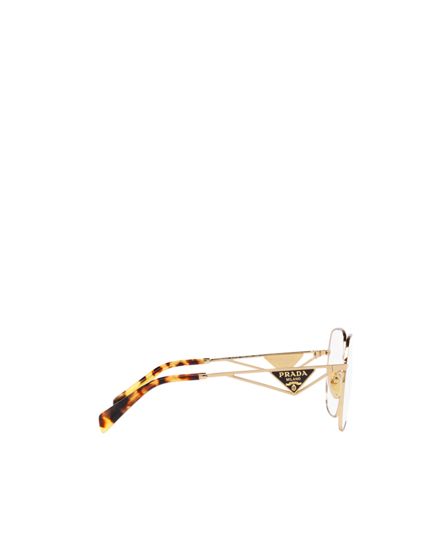 Prada Triangle-logo Glasses In White