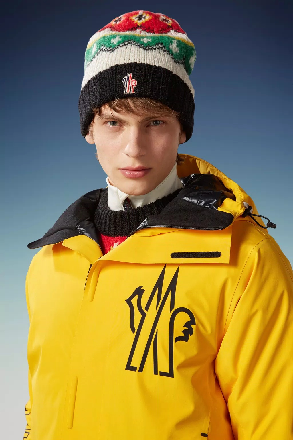 Moncler Alpaca Wool Jacquard Beanie