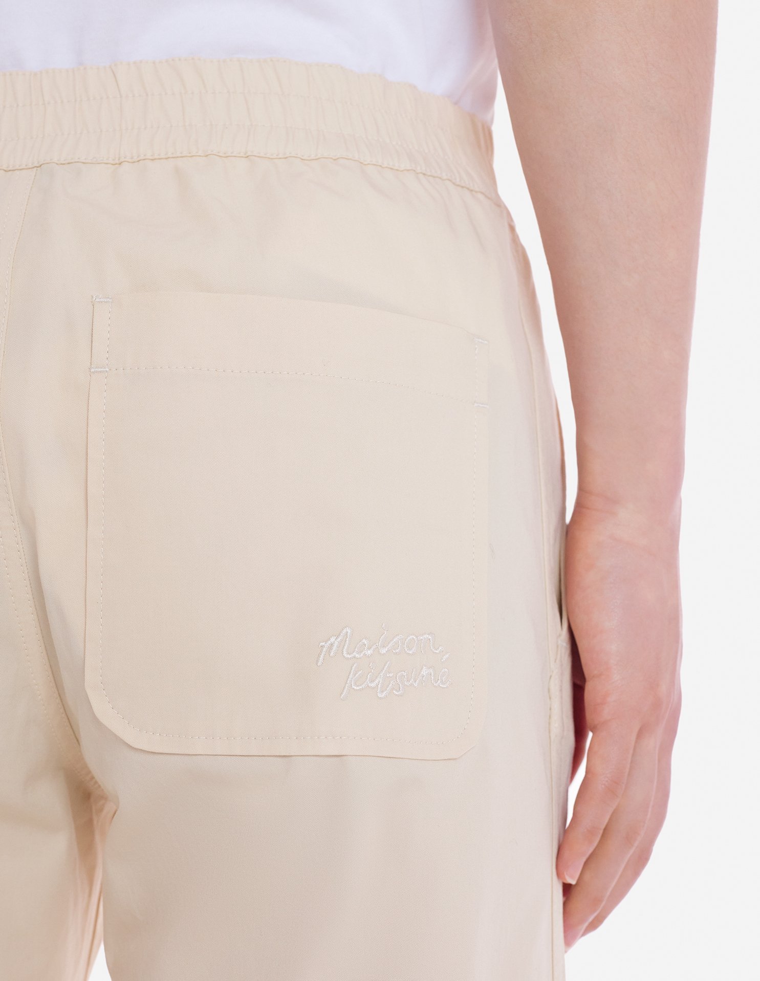 Maison Kitsuné Casual Pants With Belt Loops In Nude