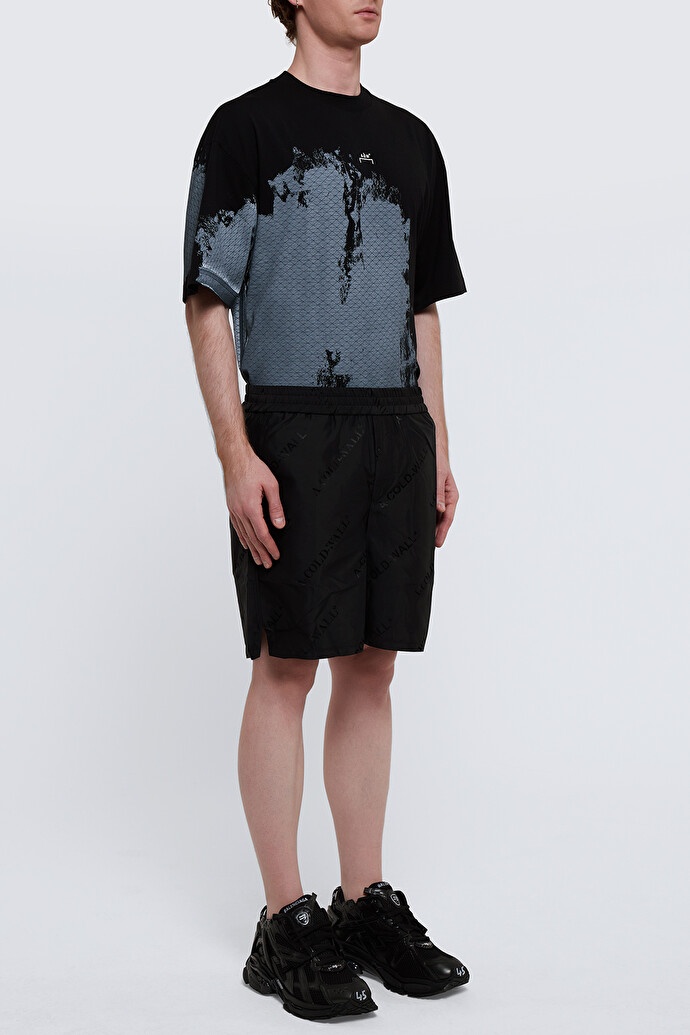 A-cold-wall* Monogram-print Shorts In Black