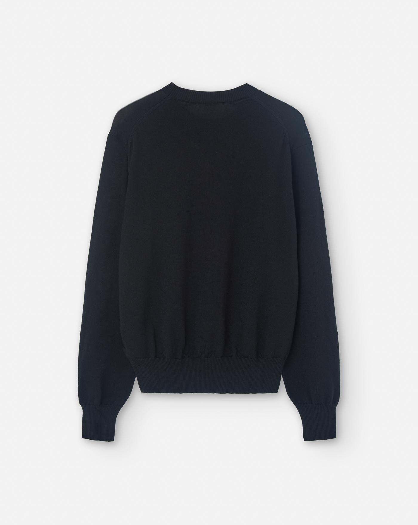 Ami Alexandre Mattiussi Ami De Coeur Logo-embroidered Pullover Sweatshirt In Black