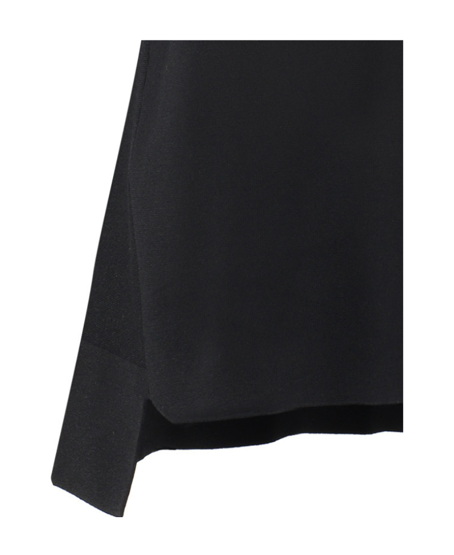 Stella Mccartney Strong Silhouette Short-sleeve Knitted Jumper In Black