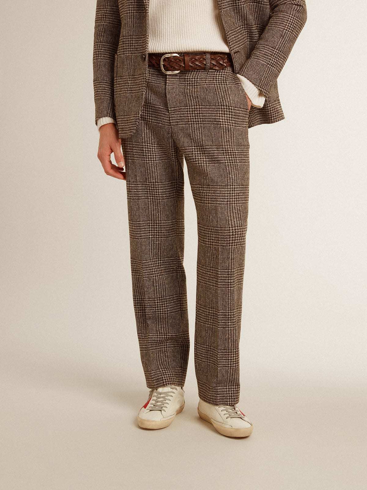 Golden Goose Belt-loop Casual Pants In Brown