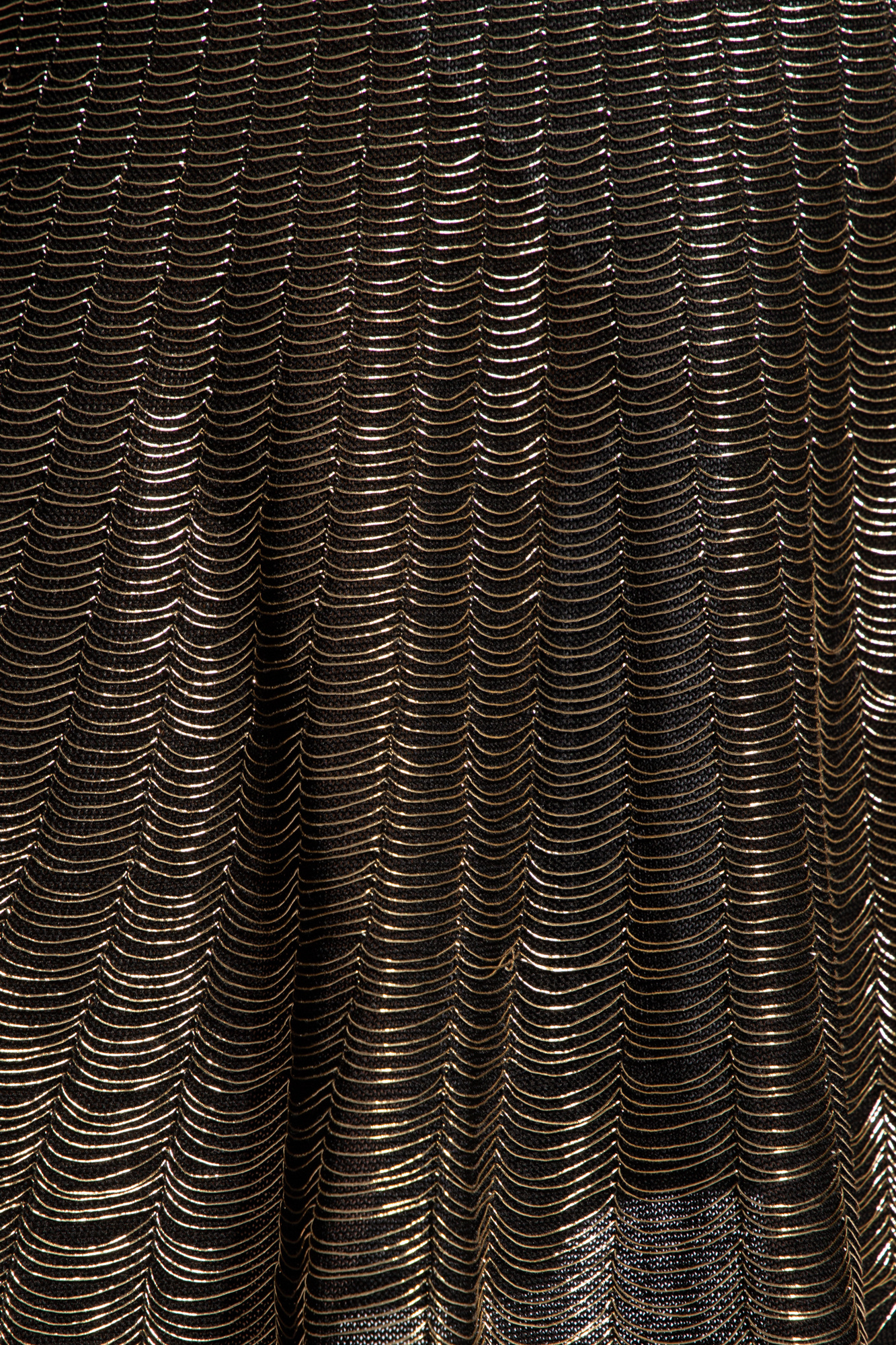 Alexander Mcqueen Metallic-threading Flared Dress In Black