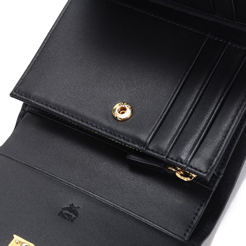 Mcm Logo Pattern Wallet In Multicolor
