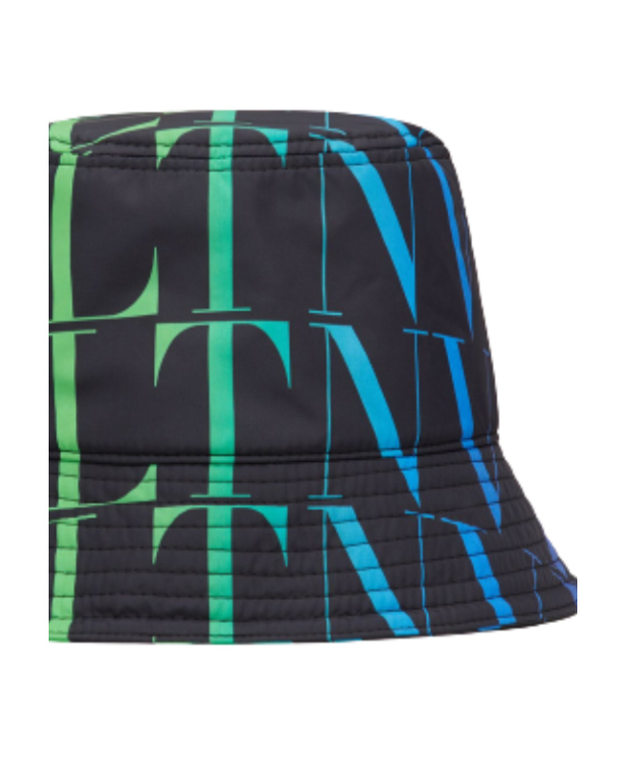 Valentino Vltn Logo-print Bucket Hat In Black