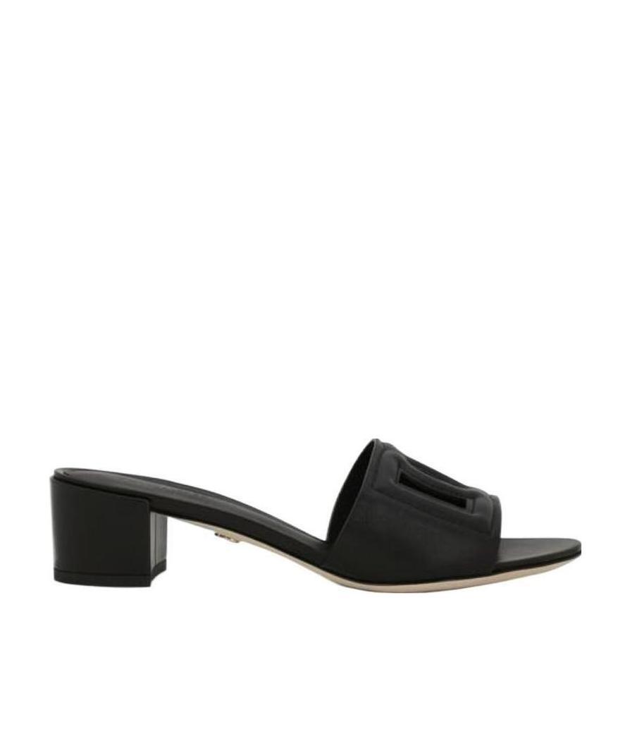 Dolce & Gabbana 'dg Logo Slides For Stylish In Black