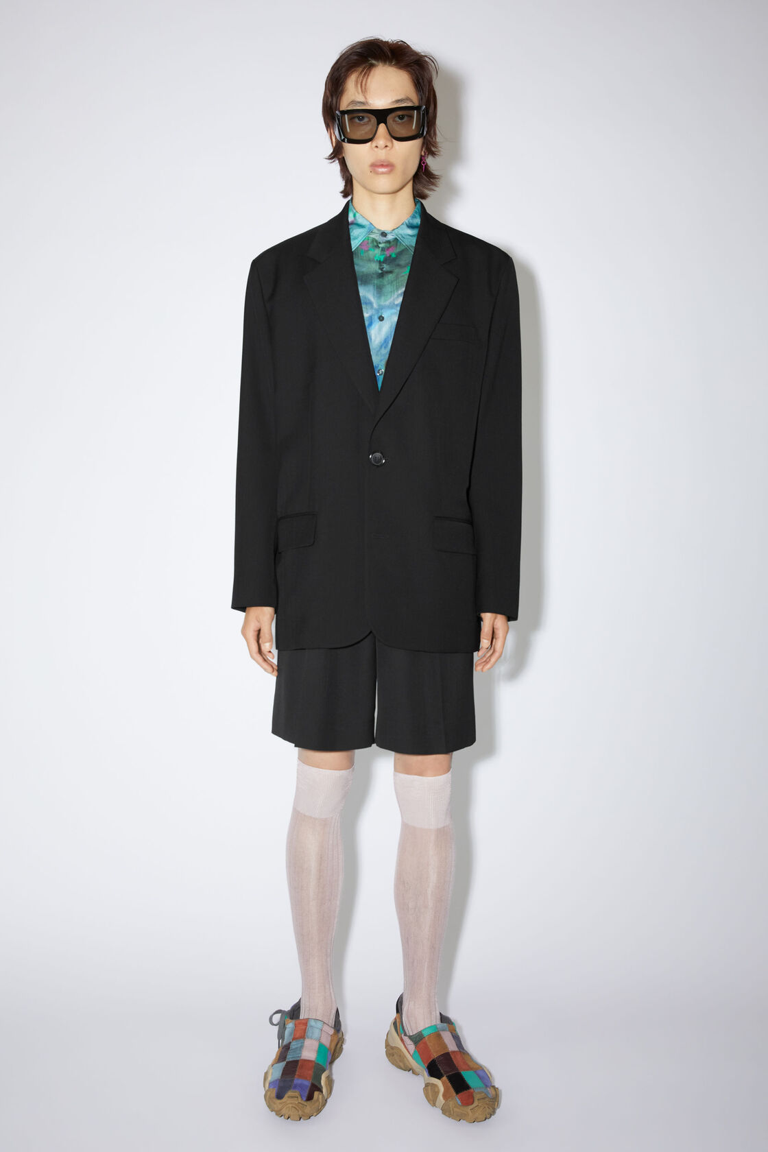 Acne Studios Single-breasted Wool Blazer In Black