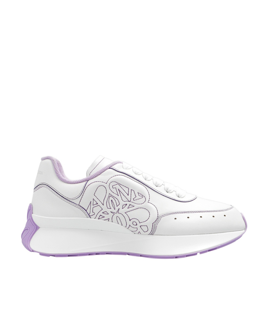 Alexander Mcqueen Woman Sneakers Off White Size 11 Soft Leather In White