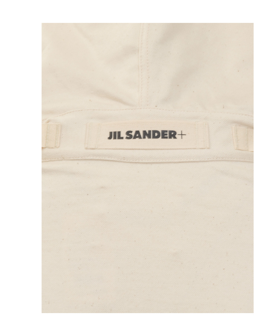 Jil Sander Flap-pocket Drawstring Hoodie In Nude