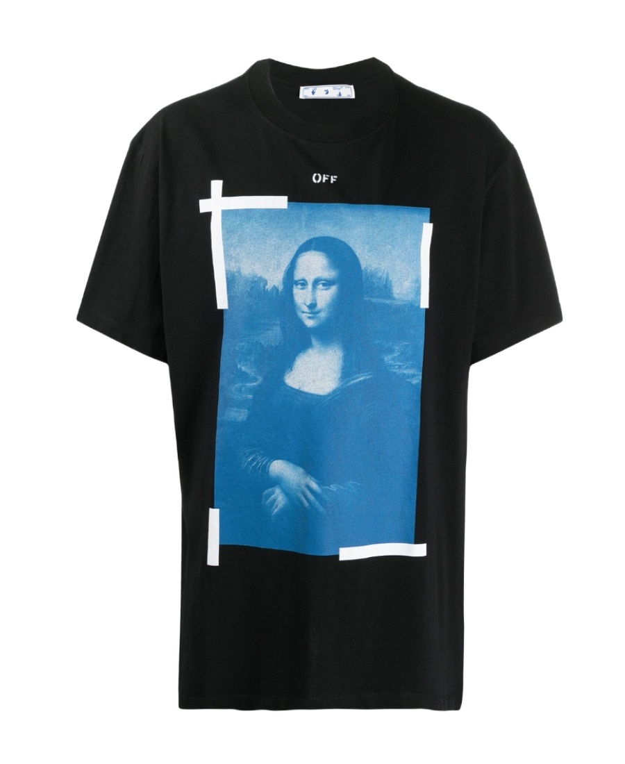 Off-white Monalisa Mona Lisa Short Sleeve Black In Black