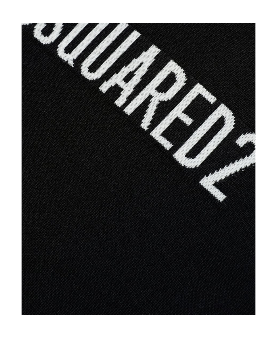 Dsquared2 Logo Knitted Sweater In Black