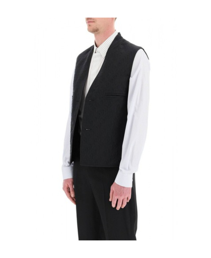 Dior Long Sleeve Short Jacket In Black