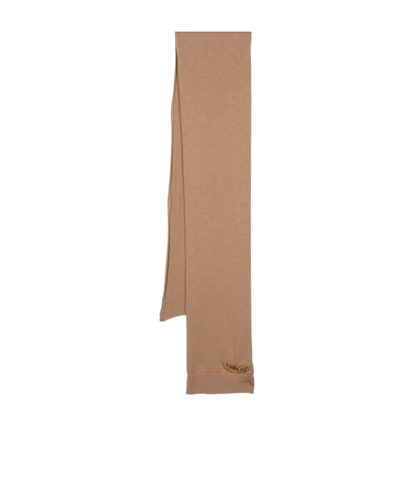 Moschino Wool Scarf In Nude