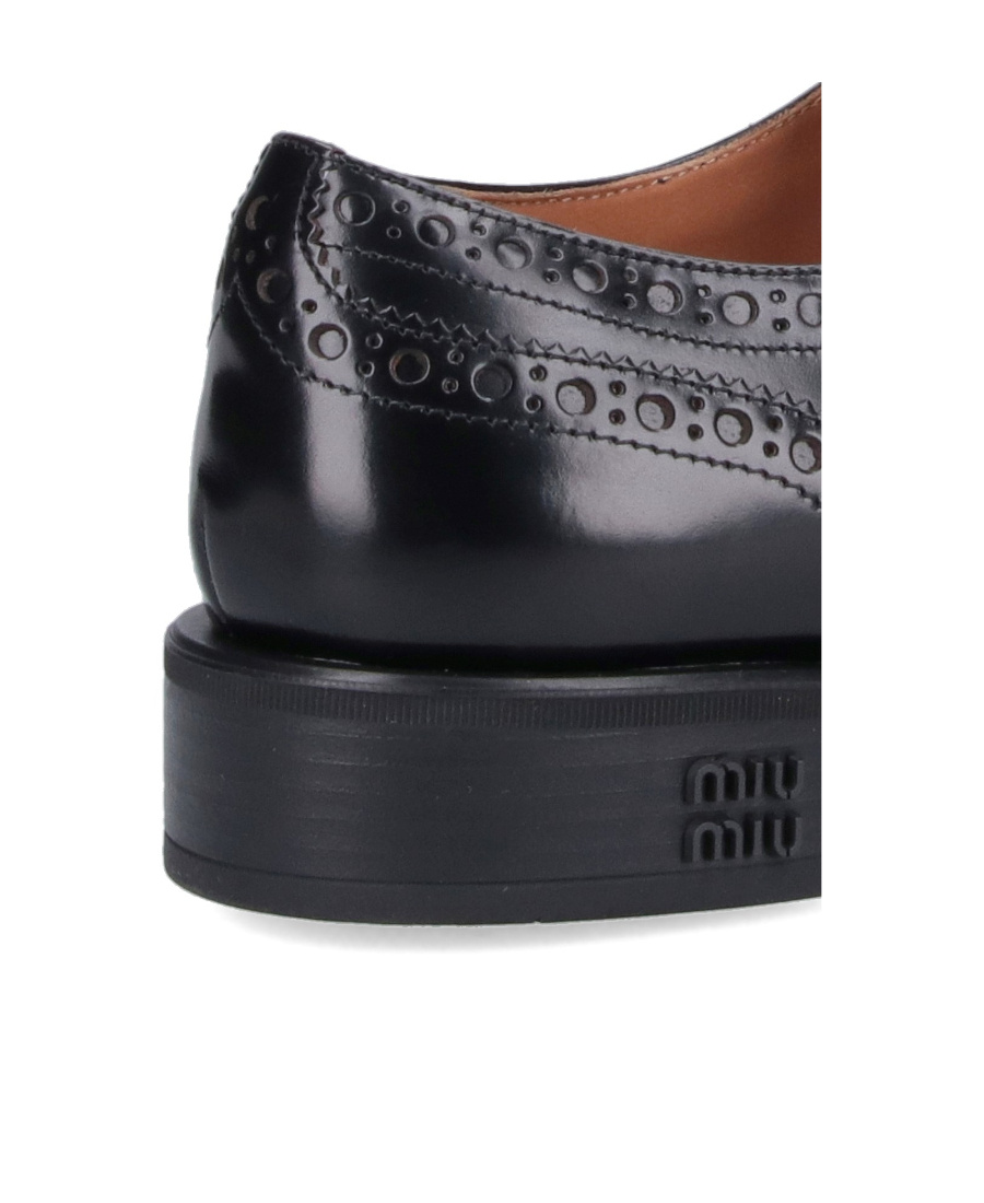 Miu Miu Church's X  Round Head Lace Up Business Dress Shoes In Black