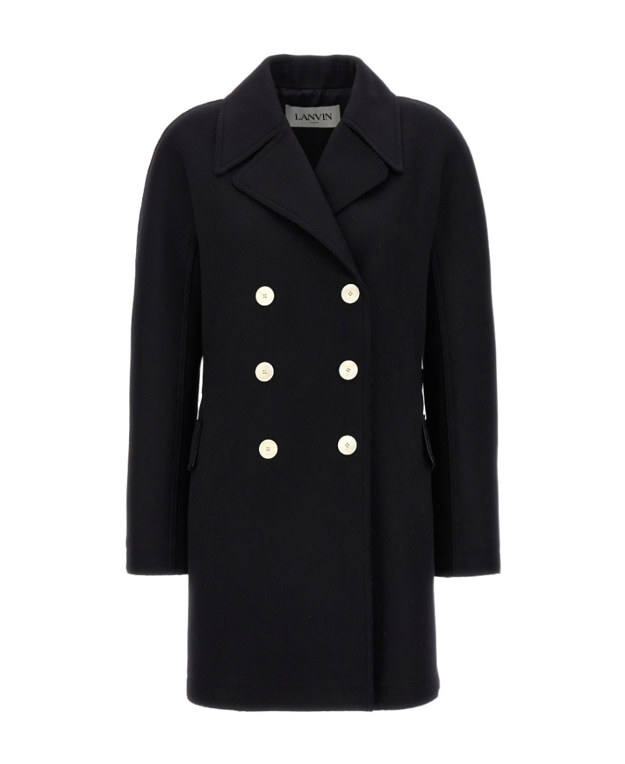 Lanvin Caban Pour Femme In Black