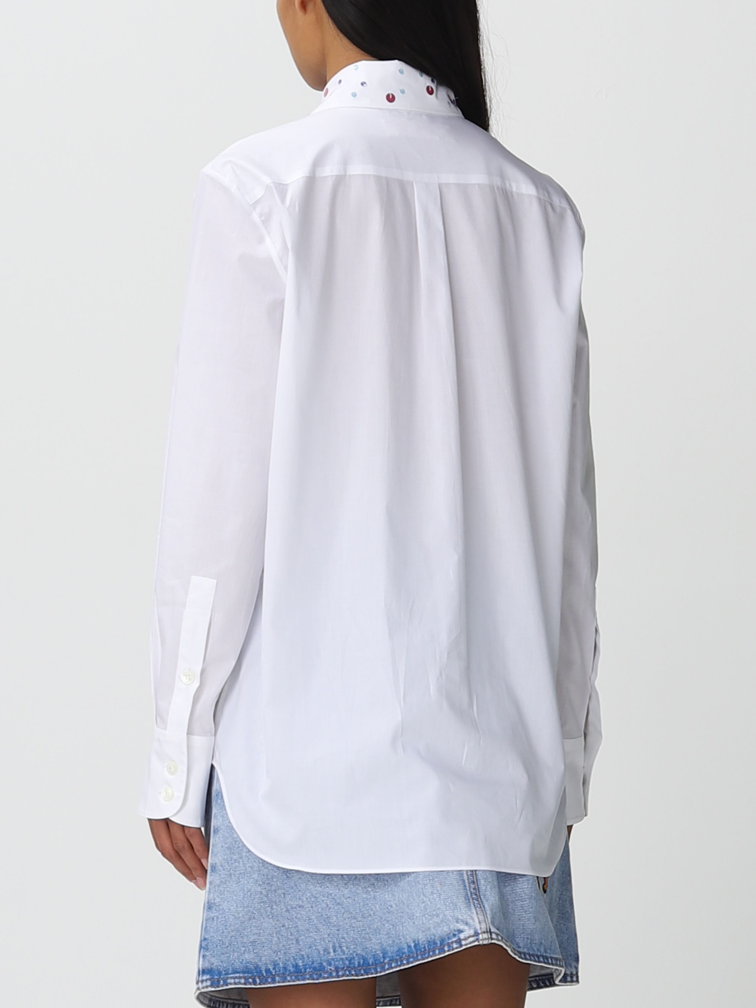 Marni Long-sleeved Shirt In White