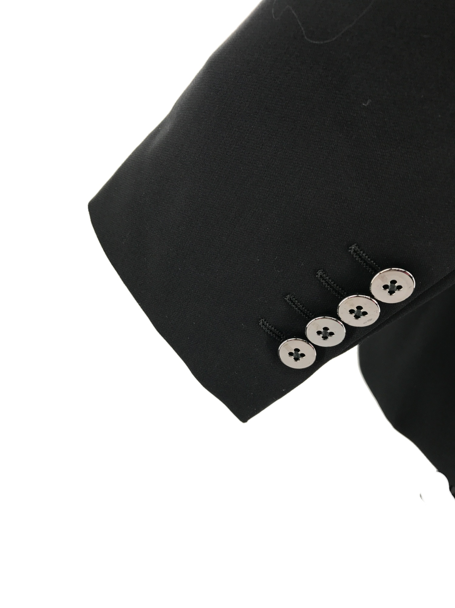 Armani Collezioni Long Sleeved Suit Jacket In Black