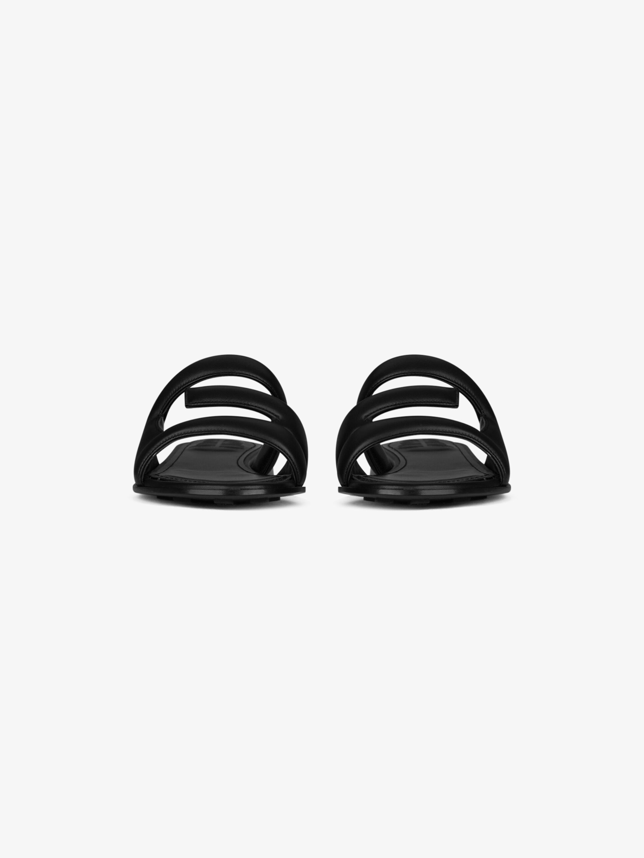Givenchy Logo Cut Out-detail Sandals In Black